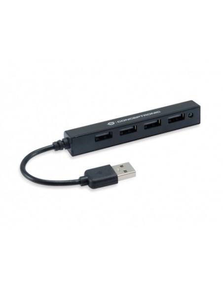 Conceptronic HUBBIES05B hub de interfaz USB 2.0 480 Mbit s Negro
