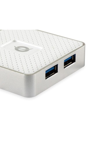 Conceptronic HUBBIES03W hub de interfaz USB 3.2 Gen 1 (3.1 Gen 1) Micro-B 5000 Mbit s Blanco