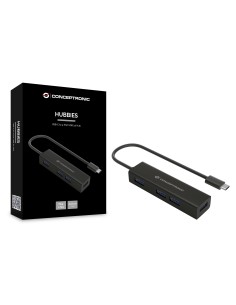 Conceptronic HUBBIES07B hub de interfaz USB 3.2 Gen 1 (3.1 Gen 1) Type-C 5000 Mbit s Negro 2