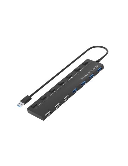 Conceptronic HUBBIES09BP hub de interfaz USB 3.2 Gen 1 (3.1 Gen 1) Type-A 5000 Mbit s Negro