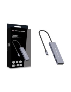 Conceptronic HUBBIES13G hub de interfaz USB 3.2 Gen 2 (3.1 Gen 2) Type-C 10000 Mbit s Gris 2