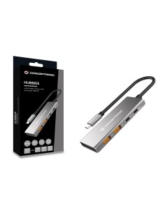 Conceptronic HUBBIES15G hub de interfaz USB 3.2 Gen 2 (3.1 Gen 2) Type-C 10000 Mbit s Gris 2