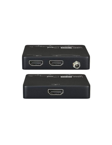 LevelOne HVE-9006 extensor audio video Transmisor y receptor de señales AV Negro