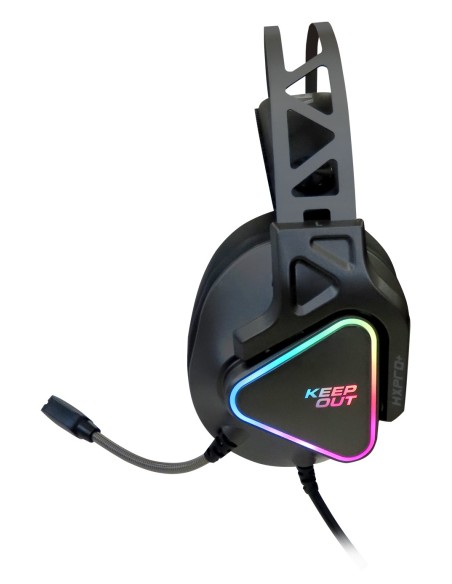 KeepOut HXPRO+ auricular y casco Auriculares Alámbrico Diadema Juego USB tipo A Negro
