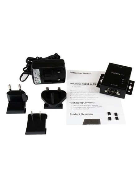 StarTech.com Conversor Adaptador Serie RS232 a RSS422 y RS485 - Puerto Serial DB9 Protección Electrostática 15KV