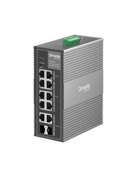 TP-Link Omada IES210GPP switch Gestionado Gigabit Ethernet (10 100 1000) Energía sobre Ethernet (PoE) DIN rail Gris