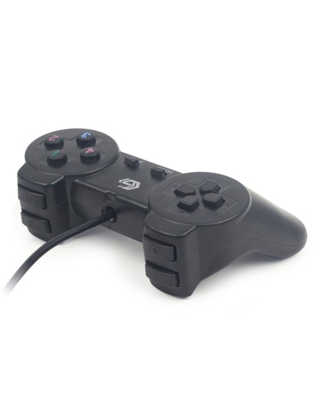 Gembird JPD-UB2-01 mando y volante Negro USB 2.0 Gamepad PC
