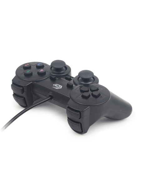 Gembird JPD-UDV-01 mando y volante Negro USB 2.0 Gamepad Analógico Digital PC