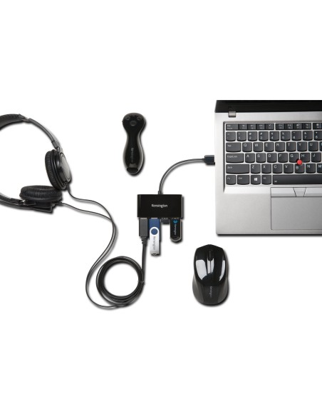 Kensington Hub USB 2.0 de 4 puertos