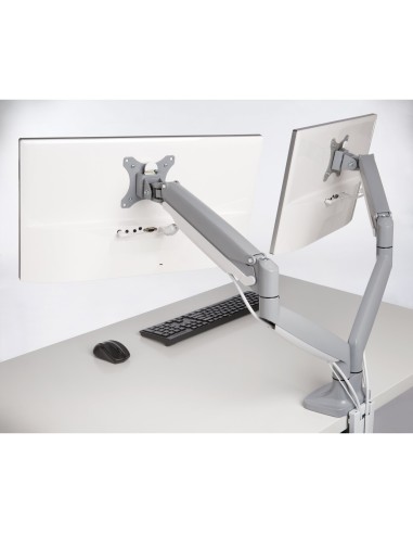 Kensington Brazo SmartFit de altura ajustable con un toque para dos monitores