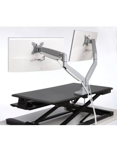 Kensington Brazo SmartFit de altura ajustable con un toque para dos monitores
