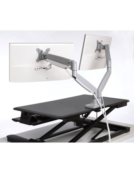 Kensington Brazo SmartFit de altura ajustable con un toque para dos monitores