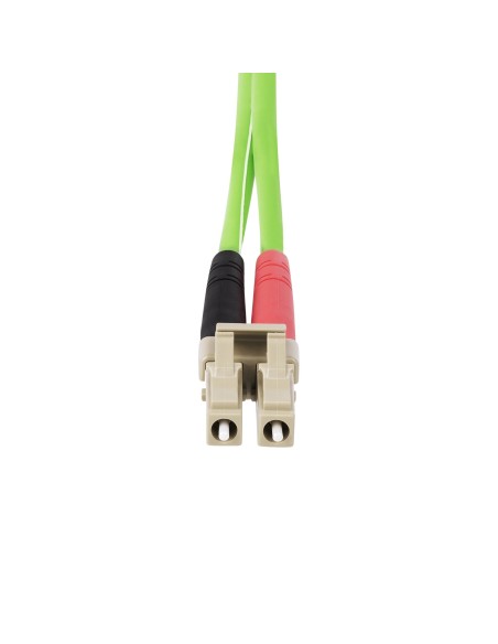 StarTech.com Cable de Fibra Óptica LC a LC (UPC) OM5 Multimodo 2m - Dúplex 50 125µm LOMMF Tipo Cremallera VCSEL 40G 100G - No