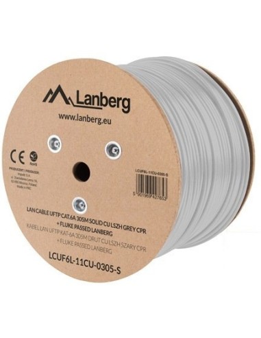 Lanberg LCUF6L-11CU-0305-S cable de red Gris 305 m Cat6a U FTP (STP)