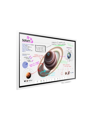 Samsung WM55B pizarra blanca interactiva 139,7 cm (55") 3840 x 2160 Pixeles Pantalla táctil Gris, Blanco