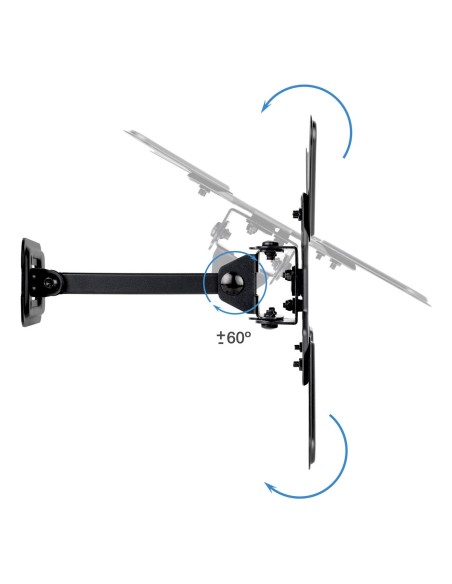 TooQ Soporte de Pared para Pantallas 13"-43", Negro