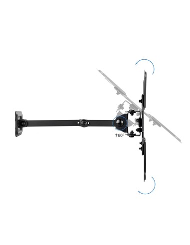 TooQ Soporte de Pared para Pantallas 13"-43", Negro