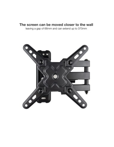 TooQ Soporte de Pared para Pantallas 13"-43", Negro