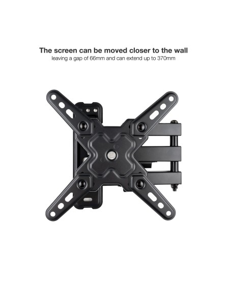 TooQ Soporte de Pared para Pantallas 13"-43", Negro