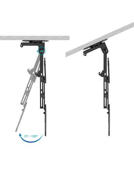 TooQ Soporte de Techo para Pantallas 23"-55", Negro