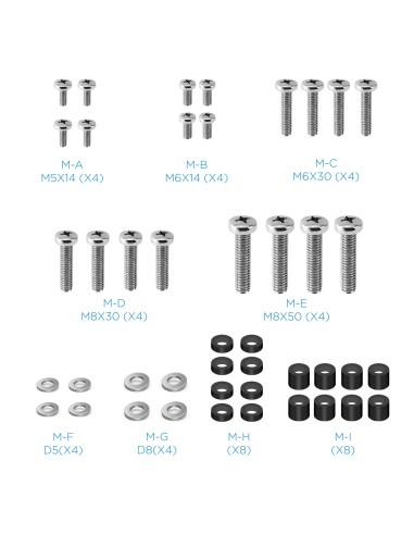 TooQ Soporte de Techo para Pantallas 23"-55", Negro