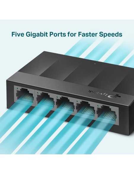 TP-Link LS1005G switch No administrado Gigabit Ethernet (10 100 1000) Negro