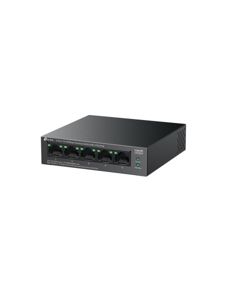 TP-Link LiteWave LS105P No administrado Fast Ethernet (10 100) Energía sobre Ethernet (PoE) Negro