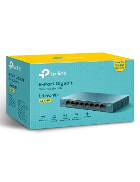 TP-Link LS108G switch No administrado Gigabit Ethernet (10 100 1000) Azul