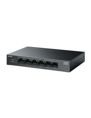 TP-Link LiteWave LS106LP switch No administrado Fast Ethernet (10 100) Energía sobre Ethernet (PoE) Negro