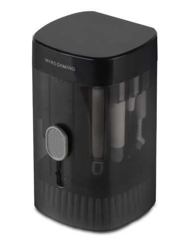 Mars Gaming MA-KIT, Kit de Limpieza Multifunción 21en1, Diseño Compacto y Portátil, Cepillos Suaves y Paño Sin Pelusa, Kit