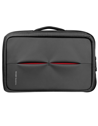 Mars Gaming MB2 - Mochila-Maletín gaming (impermeable, candado TSA, hasta 17,3 pulgadas, puerto externo USB, anti robos, asa de