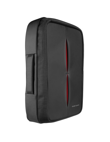 Mars Gaming MB2 - Mochila-Maletín gaming (impermeable, candado TSA, hasta 17,3 pulgadas, puerto externo USB, anti robos, asa de