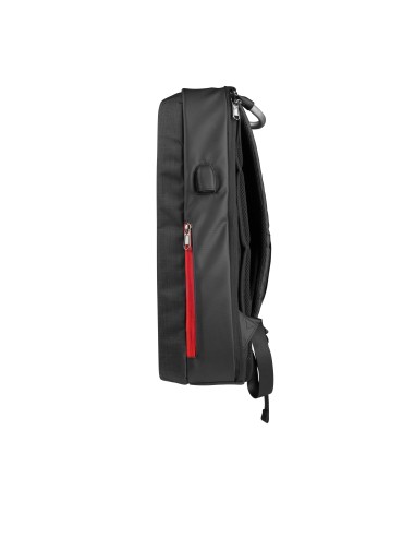 Mars Gaming MB2 - Mochila-Maletín gaming (impermeable, candado TSA, hasta 17,3 pulgadas, puerto externo USB, anti robos, asa de