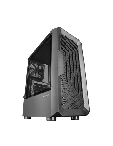Mars Gaming MC-2000, Caja Semitorre ATX, Ventana Lateral Completa, Diseño Frontal Mesh, 1x Ventilador Ultra-silencioso FDB