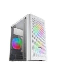 Mars Gaming MC300W Blanco, Caja PC Micro ATX, Cristal Templado, Frontal MESH, 3xVentilador FRGB 2