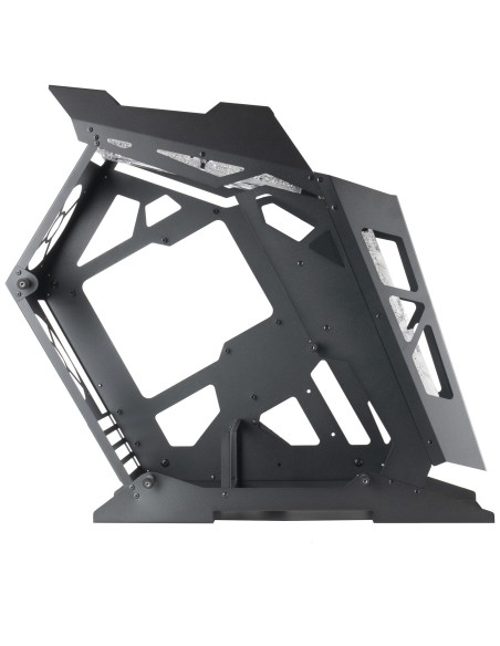 Mars Gaming MC61, Caja PC Gaming Compacta Micro-ATX, 4 Ventiladores 12cm, ARGB Chroma, Doble Ventana Cristal Templado, Negro