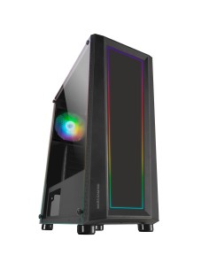 Mars Gaming MC-ART Negro, Caja PC Gaming ATX, Doble Cristal Templado Dibujable, ARGB 12 Modos, Ventilador 12cm 2