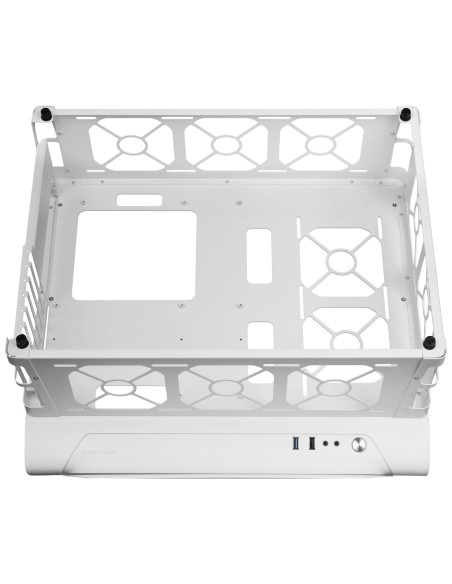 Mars Gaming MCB, Caja PC Gaming ATX XL, Edición Custom Premium, Estructura Modular Doble Cámara, Blanco