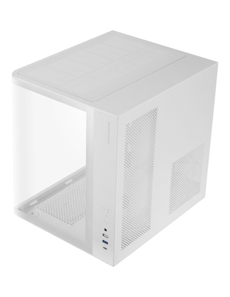 Mars Gaming MC-CURVW Midi Tower Negro, Blanco