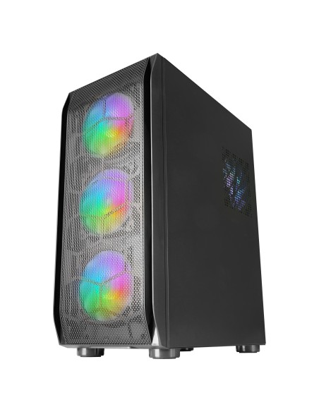 Mars Gaming MC-KX, Torre Gaming Premium E-ATX, Sistema CPU Freezer, 5 Ventiladores ARGB Ultra-silenciosos, Controladora ARGB y