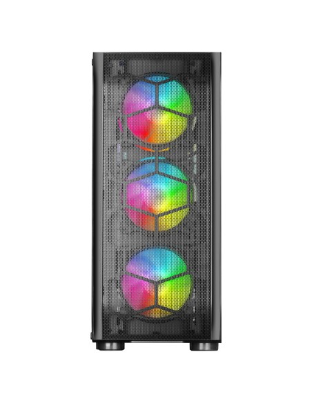 Mars Gaming MC-KX, Torre Gaming Premium E-ATX, Sistema CPU Freezer, 5 Ventiladores ARGB Ultra-silenciosos, Controladora ARGB y