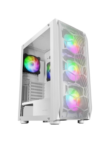 Mars Gaming MC-KX, Torre Gaming Premium E-ATX, Sistema CPU Freezer, 5 Ventiladores ARGB Ultra-silenciosos, Controladora ARGB y