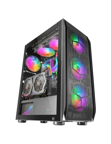 Mars Gaming MC-KX, Torre Gaming Premium E-ATX, Sistema CPU Freezer, 5 Ventiladores ARGB Ultra-silenciosos, Controladora ARGB y