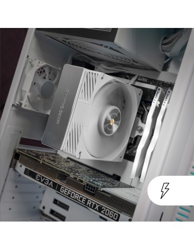 Mars Gaming MCPU-X4W Procesador Refrigerador de aire 12 cm Blanco 1 pieza(s)