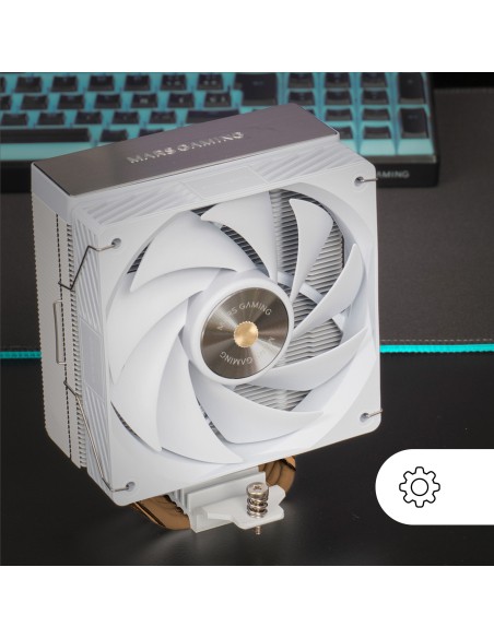 Mars Gaming MCPU-X4W Procesador Refrigerador de aire 12 cm Blanco 1 pieza(s)