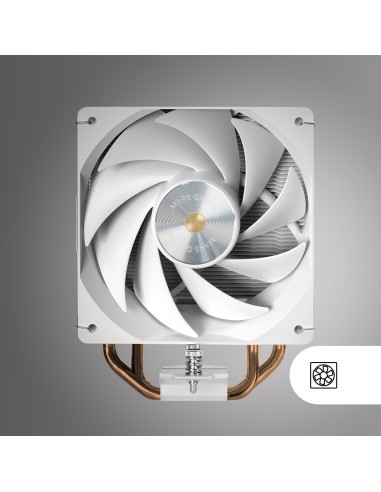 Mars Gaming MCPU-X4W Procesador Refrigerador de aire 12 cm Blanco 1 pieza(s)