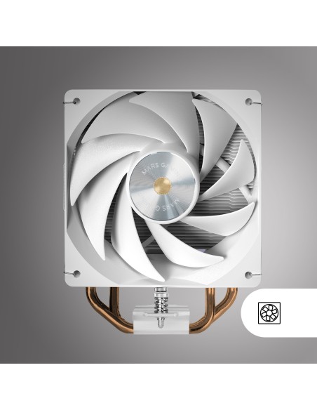Mars Gaming MCPU-X4W Procesador Refrigerador de aire 12 cm Blanco 1 pieza(s)