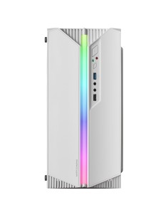 Mars Gaming MC-S1, Caja PC Compacta Gaming Micro-ATX, Iluminación ARGB 12 Modos, Ventilador FRGB, Ventana Lateral Completa RGB, 2