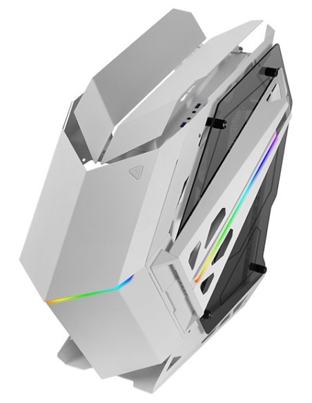 Mars Gaming MC-TITAN, Caja Gaming RGB XXL ATX, Doble Tira LED e Iluminación Frontal ARGB, Hub Iluminación + Mando a Distancia,