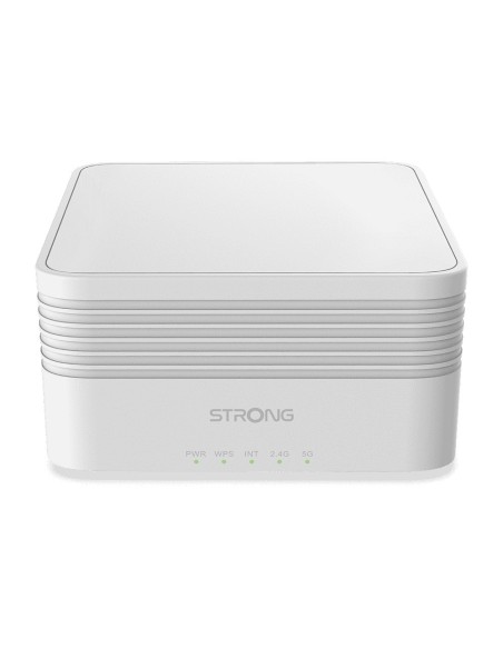 Strong MESHTRIAX3000 sistema Wi-Fi Mesh (Wi-Fi en malla) Doble banda (2,4 GHz   5 GHz) Wi-Fi 6 (802.11ax) Blanco 3 Interno